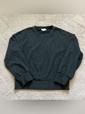 Evereve Oversized Sweatshirt Loungewear Athleisure Sporty Preppy Minimalist Sz S